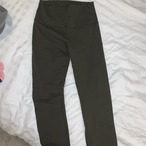 Lulu lemon olive green long leggings